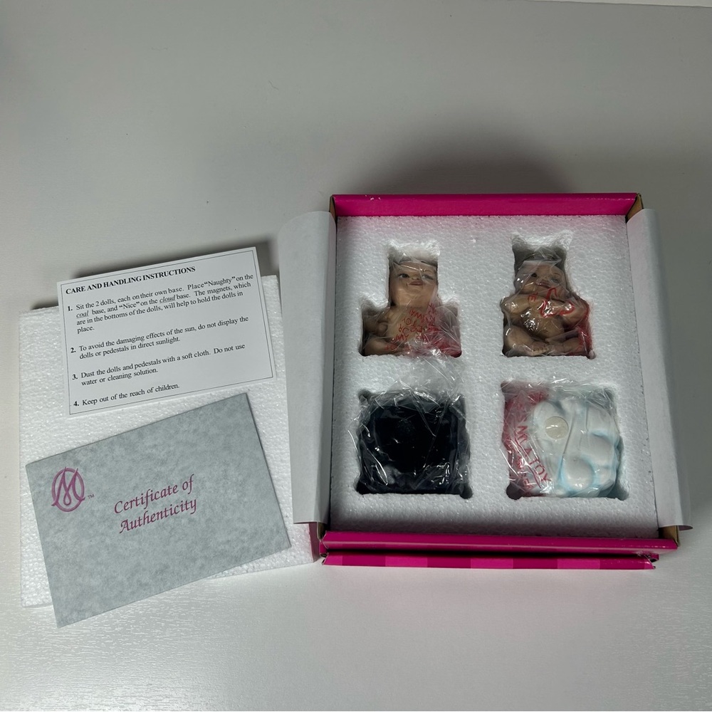 Marie Osmond Naughty And Nice Series “Wee Bee” 2003 Resin Babies New Vintage